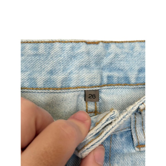 Carmar Women's Jeans Destroyed Ripped Boyfriend‎ Denim Cotton Light Wash Blue 26 - Picture 5 of 11